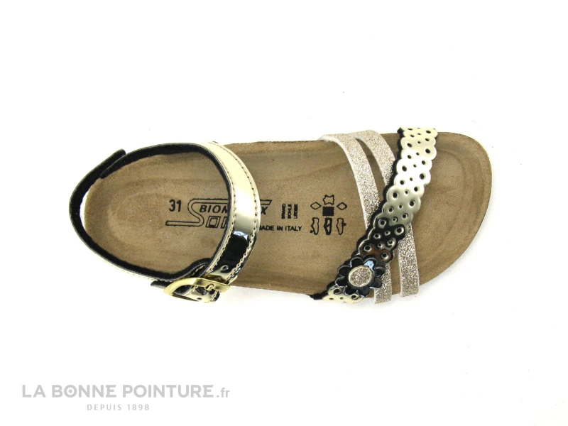 Biomodex 803 Platino - Sandale Or Fille Avec Paillettes 6 Biomodex 803 Platino - Sandale Or Fille Avec Paillettes – Image 4