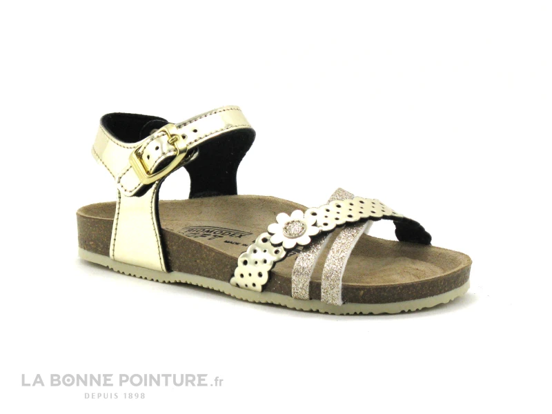 Biomodex 803 Platino - Sandale Or Fille Avec Paillettes 3 Biomodex 803 Platino - Sandale Or Fille Avec Paillettes