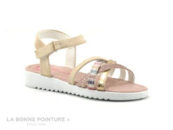 Wipop YOLE Rose - Paillettes Et Rose Gold - Nu-pieds Fille