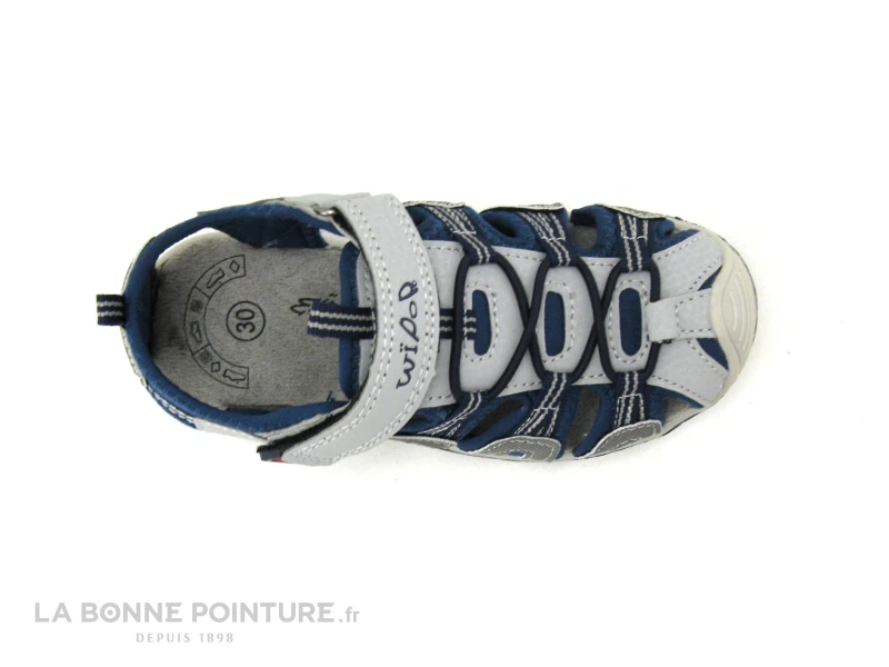 Wipop LIRADO Gris Clair - Bleu - Sandale Sport Enfant 5 Wipop LIRADO Gris Clair - Bleu - Sandale Sport Enfant – Image 3