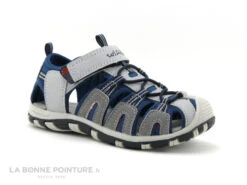 Skechery Boutique 15 Wipop LIRADO Gris Clair - Bleu - Sandale Sport Enfant