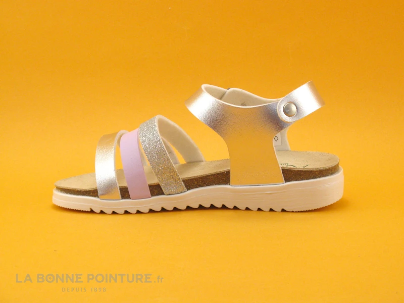 Autenti 6811670 - Gris Metal - Violet - Sandale Mode Fille 4 Autenti 6811670 - Gris Metal - Violet - Sandale Mode Fille – Image 2