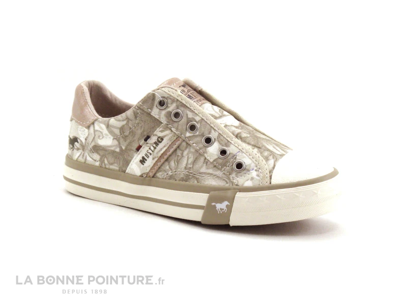 Mustang Shoes 5024 401 4 Beige - Basket Ville Fille 3 Mustang Shoes 5024 401 4 Beige - Basket Ville Fille
