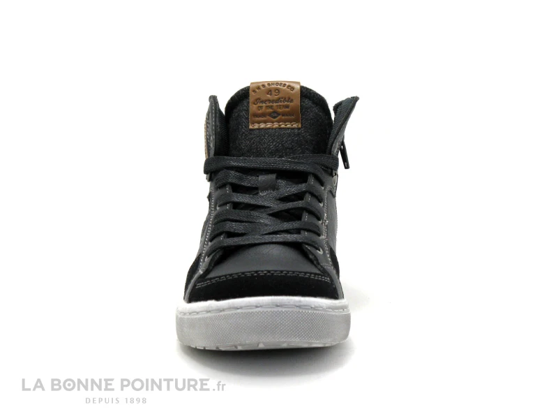 SK8 By Bopy TAROULIO Noir Gris - Basket Montante GARCON 4 SK8 By Bopy TAROULIO Noir Gris - Basket Montante GARCON – Image 2