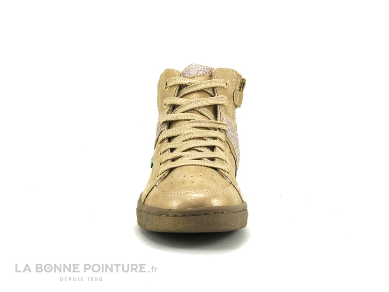 Kickers LOWELL Champagne - 739355 - Basket Montante Fille 4 Kickers LOWELL Champagne - 739355 - Basket Montante Fille – Image 2