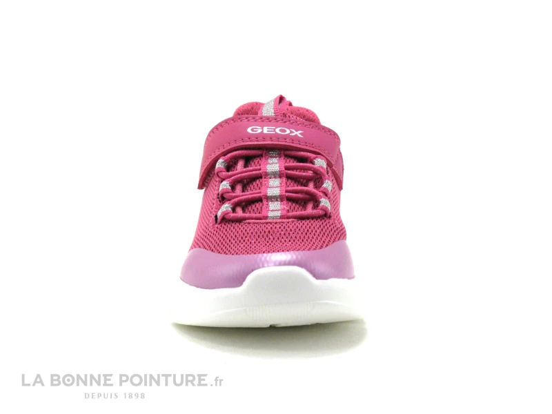 Geox ARIL J16DLB Fuchsia - Basket Fille Rose Avec Elastique Et Velcro 4 Geox ARIL J16DLB Fuchsia - Basket Fille Rose Avec Elastique Et Velcro – Image 2