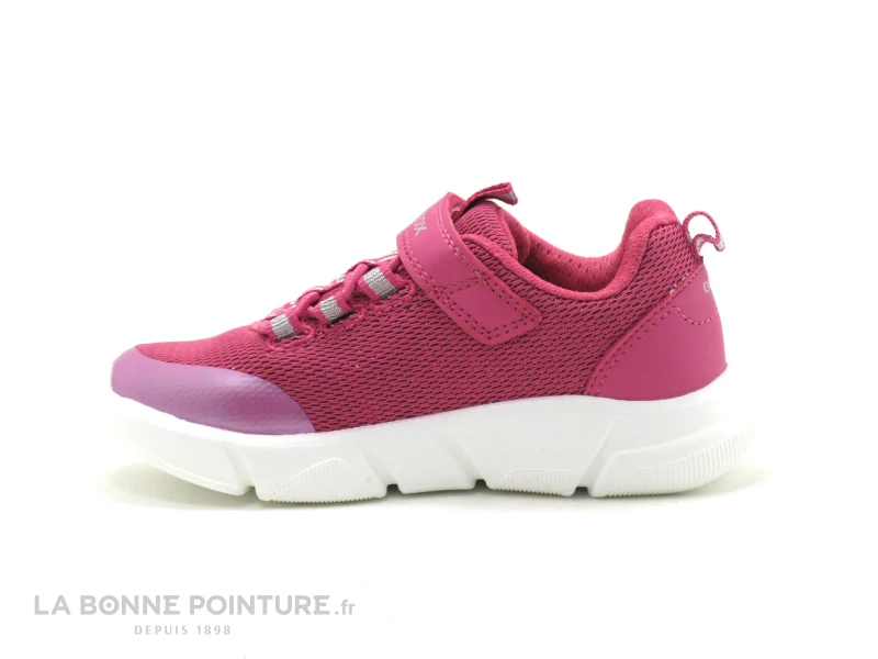 Geox ARIL J16DLB Fuchsia - Basket Fille Rose Avec Elastique Et Velcro 5 Geox ARIL J16DLB Fuchsia - Basket Fille Rose Avec Elastique Et Velcro – Image 3