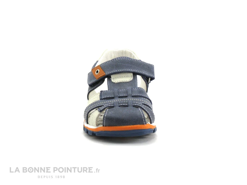Bopy EPAUL Bleu Marine - Orange - Nu-pieds GARCON 4 Bopy EPAUL Bleu Marine - Orange - Nu-pieds GARCON – Image 2