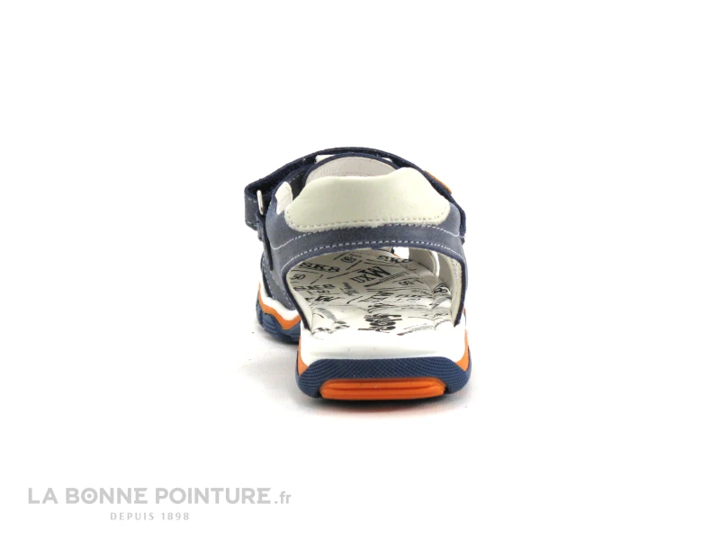 Bopy EPAUL Bleu Marine - Orange - Nu-pieds GARCON 6 Bopy EPAUL Bleu Marine - Orange - Nu-pieds GARCON – Image 4