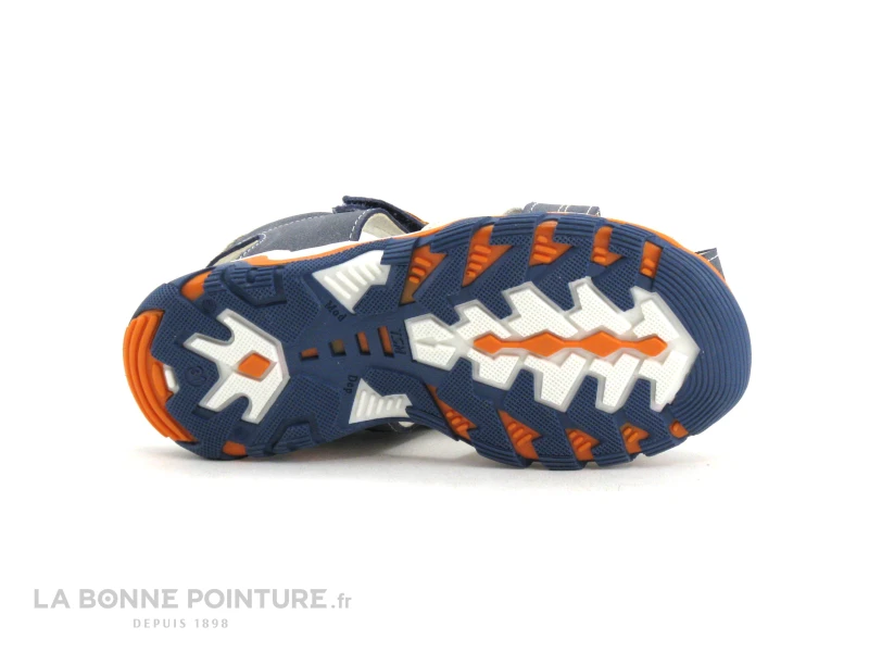 Bopy EPAUL Bleu Marine - Orange - Nu-pieds GARCON 9 Bopy EPAUL Bleu Marine - Orange - Nu-pieds GARCON – Image 7