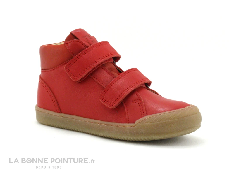 Telyoh Y00732-2911 Red - Bottillon Cuir Rouge - 2 Velcros 3 Telyoh Y00732-2911 Red - Bottillon Cuir Rouge - 2 Velcros