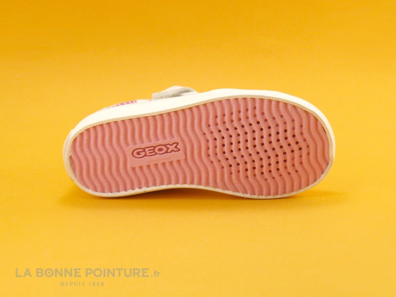 Geox SP GISLI J024NB Blanc Rose Love - Basket Fille 9 Geox SP GISLI J024NB Blanc Rose Love - Basket Fille – Image 7