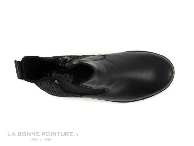 Bopy SELISOU Noir - Boots Chelsea Fille - Femme - Elastique Et Zip 8 Bopy SELISOU Noir - Boots Chelsea Fille - Femme - Elastique Et Zip – Image 6