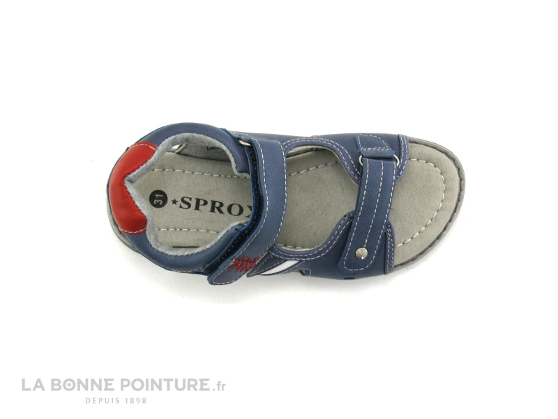 Sprox 387930 Bleu Rouge - Sandale Velcro GARCON 5 Sprox 387930 Bleu Rouge - Sandale Velcro GARCON – Image 3