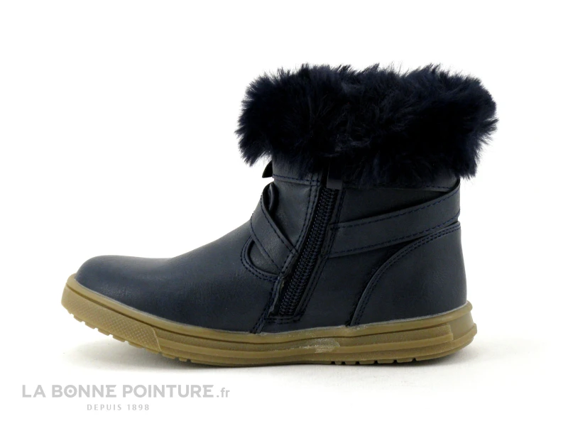 Kouki By Bopy INILANA Bleu Marine - Fourrure - Boots Fille 4 Kouki By Bopy INILANA Bleu Marine - Fourrure - Boots Fille – Image 2