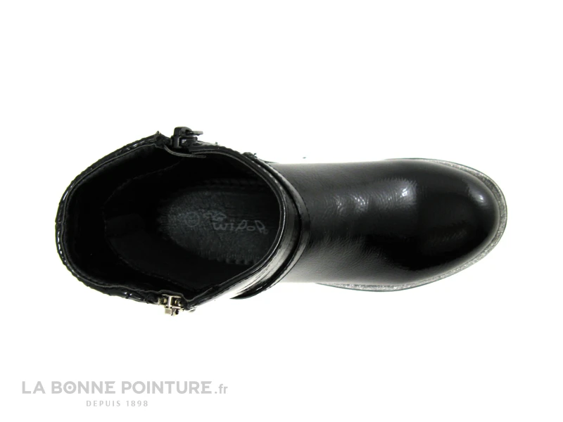 Wipop Wolys Noir-boots Fille Vernies Zip 4 Wipop Wolys Noir-boots Fille Vernies Zip – Image 2
