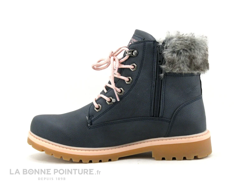 Lico ANOUK 320299 - Bleu Marine - Rose - Bottine Mode Fille 4 Lico ANOUK 320299 - Bleu Marine - Rose - Bottine Mode Fille – Image 2