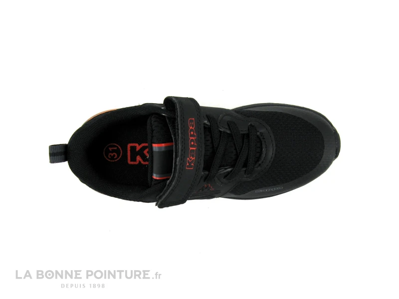 Kappa Logo SPLINTER Ev Kid - Noir Rouge - Basket Enfant Elastique Et Velcro 8 Kappa Logo SPLINTER Ev Kid - Noir Rouge - Basket Enfant Elastique Et Velcro – Image 6