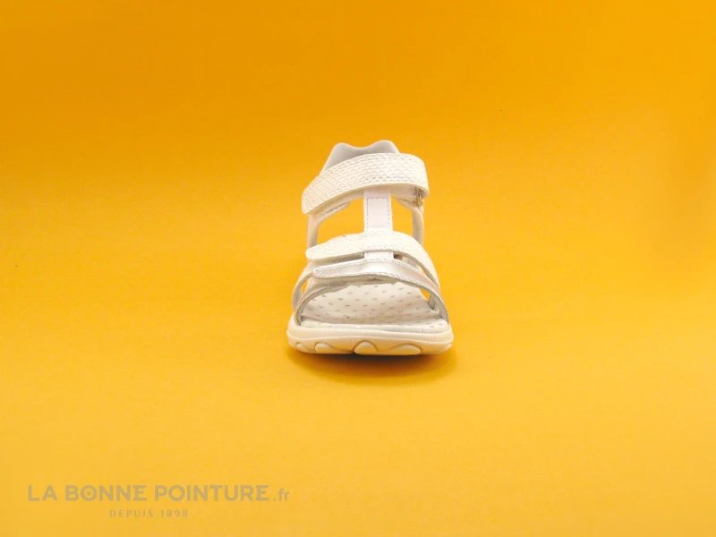 Geox SP CUORE J9290B White Silver - Sandale Fille 4 Geox SP CUORE J9290B White Silver - Sandale Fille – Image 2