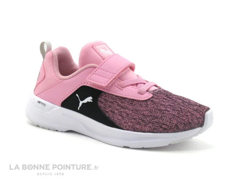 Puma COMET 2 Rose - Basket Fille Avec Elastique Et Scratch 3 Puma COMET 2 Rose - Basket Fille Avec Elastique Et Scratch