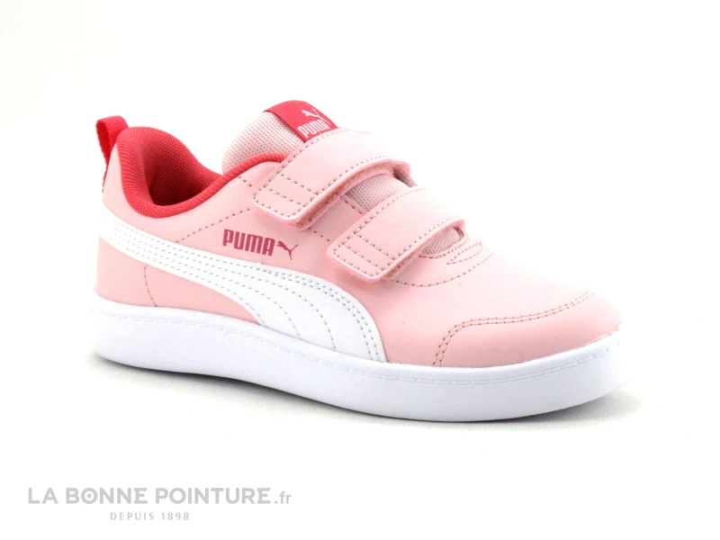 Puma COURTFLEX V2 V PS 371543-25 - Basket Fille Rose A Scratches 3 Puma COURTFLEX V2 V PS 371543-25 - Basket Fille Rose A Scratches