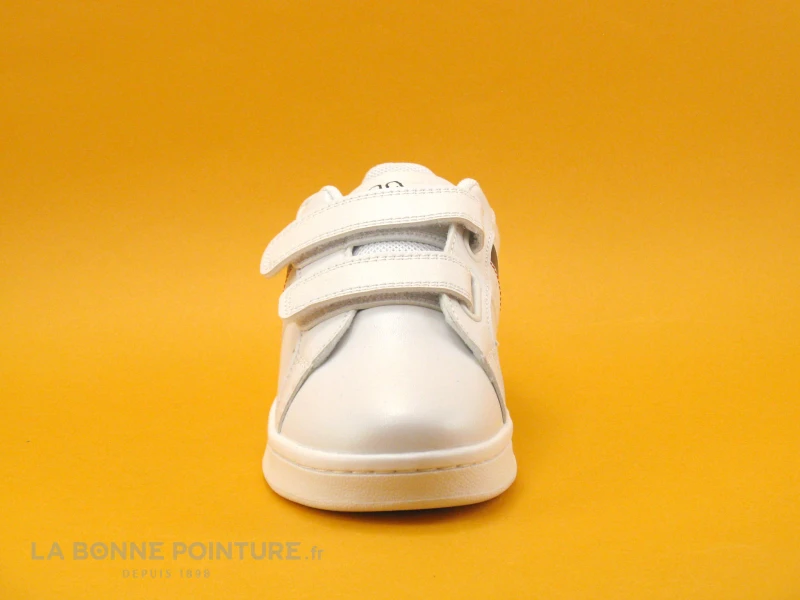 Kappa Logo ALPHA 2V White Blue - 2 Velcros - Basket Blanche Enfant 4 Kappa Logo ALPHA 2V White Blue - 2 Velcros - Basket Blanche Enfant – Image 2