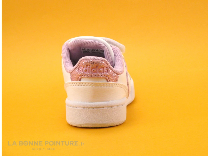 Adidas ROGUERA C FY9280 - Blanc - Rose - Basket Mode Fille 5 Adidas ROGUERA C FY9280 - Blanc - Rose - Basket Mode Fille – Image 4