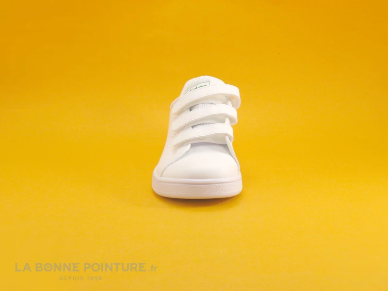 Adidas EF0223 Advantage C Blanc Vert Gris - Basket Enfant Velcro 4 Adidas EF0223 Advantage C Blanc Vert Gris - Basket Enfant Velcro – Image 2