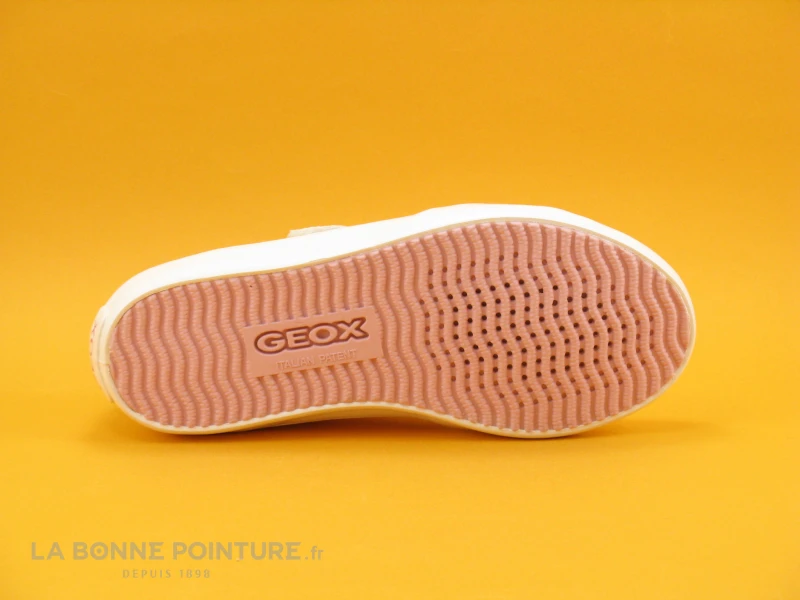 Geox GISLI J024NB White Pink - Basket Fille Blanche Et Rose 9 Geox GISLI J024NB White Pink - Basket Fille Blanche Et Rose – Image 7