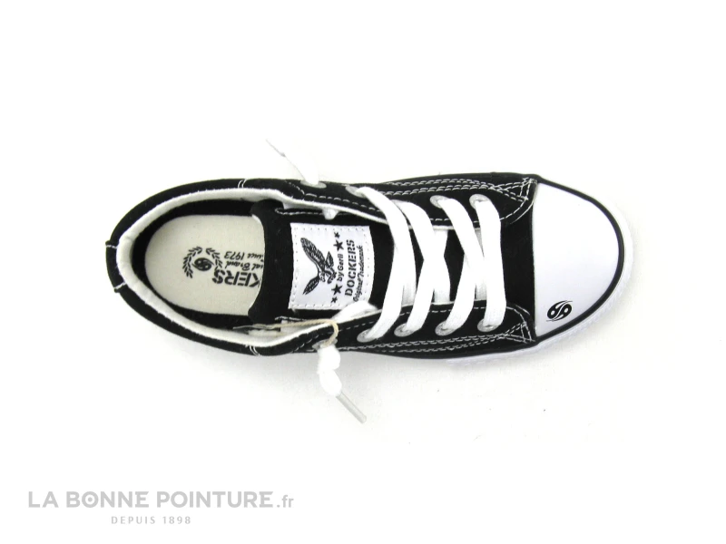 Dockers 48TE608 710 - Basket Enfant Toile Noire 7 Dockers 48TE608 710 - Basket Enfant Toile Noire – Image 6