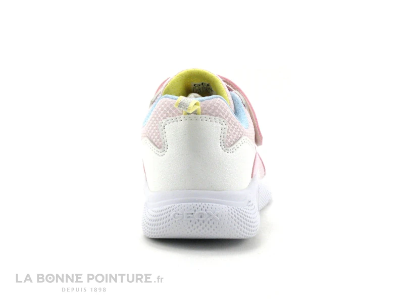 Geox SPRINTYE J25FWA Pink White - Basket Fille Rose Et Blanche 6 Geox SPRINTYE J25FWA Pink White - Basket Fille Rose Et Blanche – Image 4