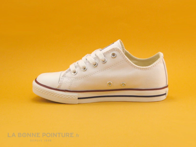 Victoria 06550 Blanc - Basket Basse Toile - Enfant 5 Victoria 06550 Blanc - Basket Basse Toile - Enfant – Image 3