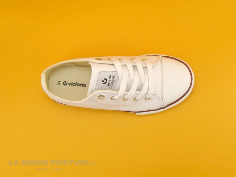 Victoria 06550 Blanc - Basket Basse Toile - Enfant 8 Victoria 06550 Blanc - Basket Basse Toile - Enfant – Image 6