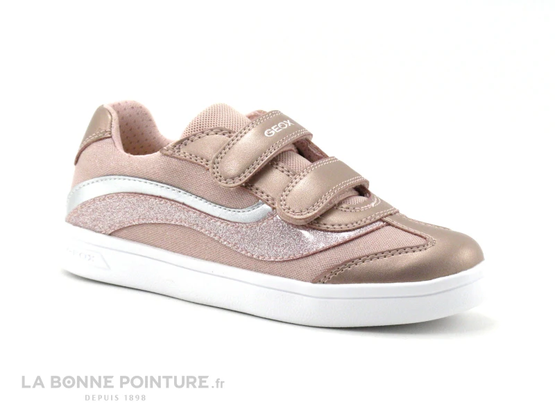 Geox DJROCK Rose - J154MC - Basket Fille Avec Brides Velcro 7 Geox DJROCK Rose - J154MC - Basket Fille Avec Brides Velcro – Image 5