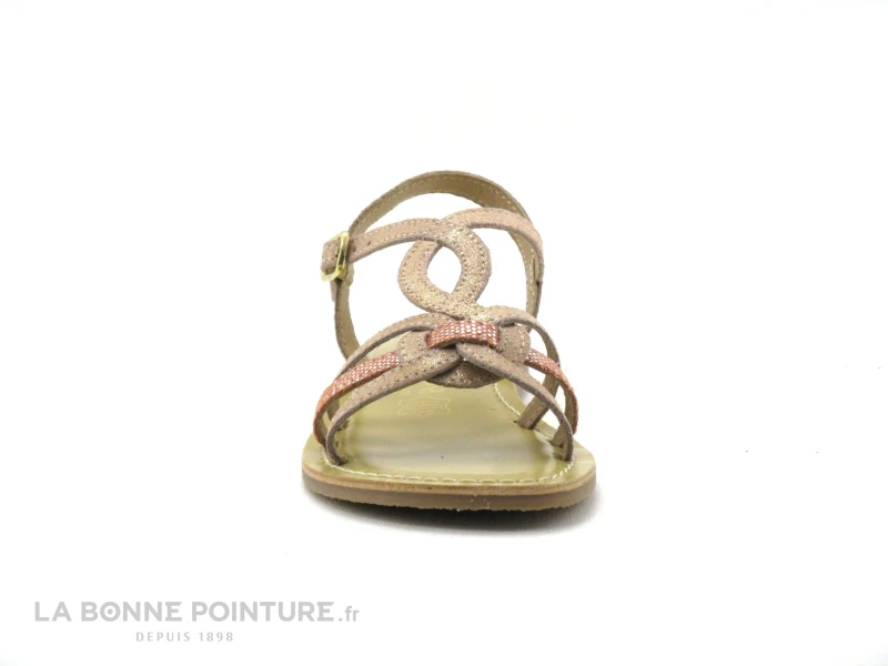 Wipop PLACTON Rose Nude Metallise - Sandale Fille 4 Wipop PLACTON Rose Nude Metallise - Sandale Fille – Image 2